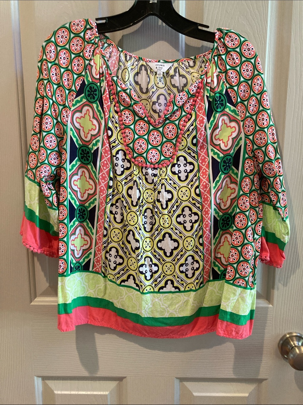 Crown & Ivy Bright Multi-Pattern Shirt
